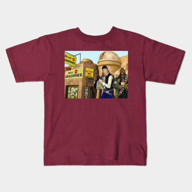 Jay Solo & Silent ChewBobcca Kids T-Shirt by BludBros